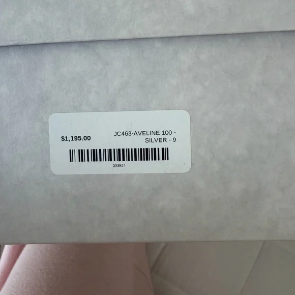 Jimmy Choo Silver Metallic Mesh Bow Slingback Heels - Picture 7 of 9